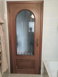 Porta con vetro satinato 80x210 cm destra