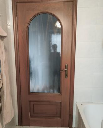 Porta con vetro satinato 80x210 cm destra