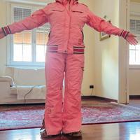 tuta da sci donna rosa