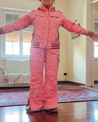tuta da sci donna rosa