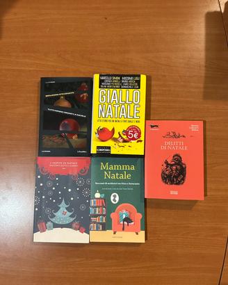 Lotto Stock 5 Libri Raccolte e Gialli di Natale