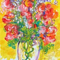 Lotto di quadri vari soggetti, fiori , paesaggi.