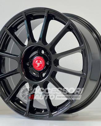 Cerchi in lega 16 Fiat 500 dedica Abarth ss Black