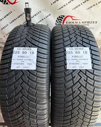 2 PNEUMATICI 225/60 R18 PIRELLI 4 STAGIONI 75%