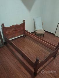 Letto in cirmolo con rete