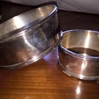 Due portabottiglie in Silver Plate, da Valenza