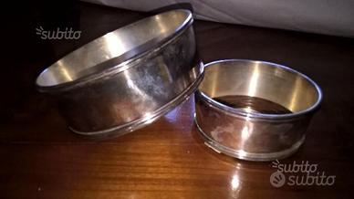 Due portabottiglie in Silver Plate, da Valenza