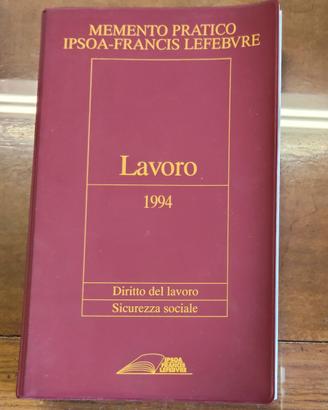 Memento pratico IPSOA Lavoro 1994