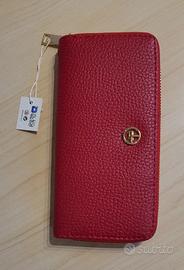 Portafoglio rosso donna - nuovo con cartellino