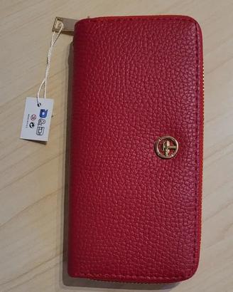 Portafoglio rosso donna - nuovo con cartellino
