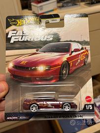 Hot wheels nissan 240 real rider modellino