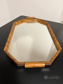 Vassoio anni 60 a specchio vintage