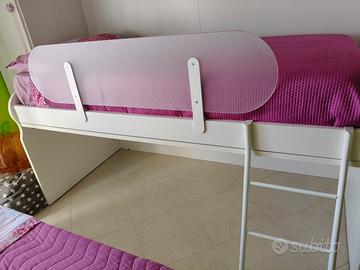 letto singolo con scrivania incorporata 