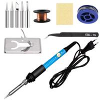 Saldatore con accessori set 60w regolazione temp