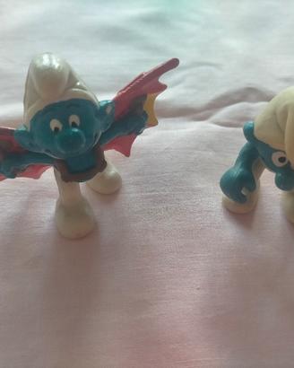 2 Puffi Smurf vintage 