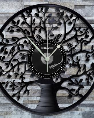 Orologio da Parete su Disco in Vinile da 33 Giri