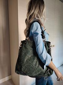 Borsa in Pelle effetto camoscio 