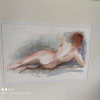 acquarello soggetto " nudo "