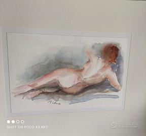 acquarello soggetto " nudo "