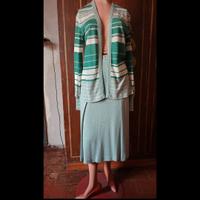 Completo Vintage in Jersey, cardigan+gonna M