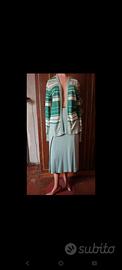 Completo Vintage in Jersey, cardigan+gonna M