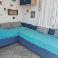 Divani letto sommier singoli più uno a scomparsa