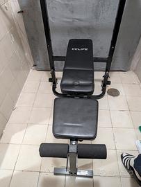 Panca Fitness con supporto bilanciere + Bilanciere