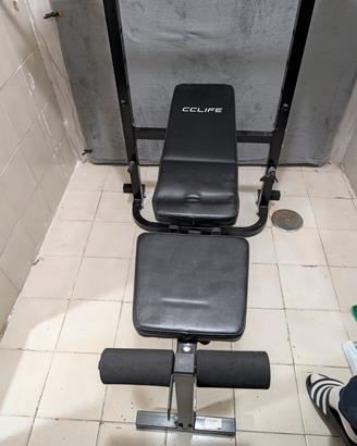 Panca Fitness con supporto bilanciere + Bilanciere