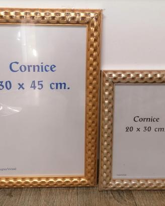 Cornici in legno dorate