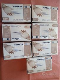 lotto 700 guanti in lattice  .taglia l.7 confezion