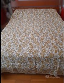 copriletto anni 50 in cotone damascato color oro s