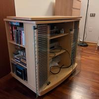 Mobile porta CD con piano girevole per TV