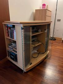 Mobile porta CD con piano girevole per TV