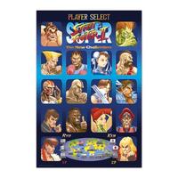 Poster Steet Fighter - Player Selection 61x91.5cm