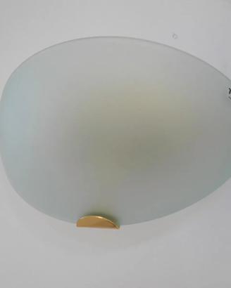 Lampada parete wall VETRO MURANO verde nilo e oro