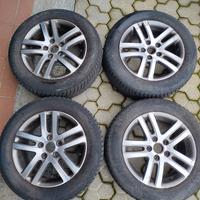 4 GOMME INVERNALI PIÙ CERCHI ORIGINALI VOLKSWAGEN 