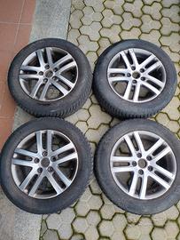 4 GOMME INVERNALI PIÙ CERCHI ORIGINALI VOLKSWAGEN 