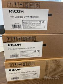 TONER RICOH CIANO, NERO MAGENTA M C250H