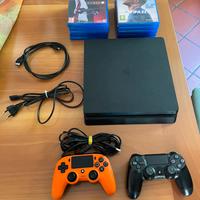 PlayStation 4 slim + 2 joystick + 10 giochi