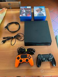 PlayStation 4 slim + 2 joystick + 10 giochi