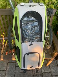 Carrellino per bici trasporto cane piccola taglia