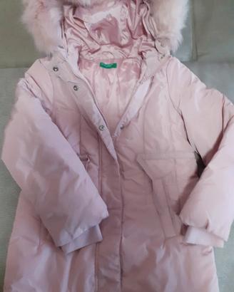 Giaccone Bambina Rosa Benetton