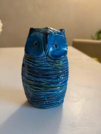 Gufo Aldo Londi Per Bitossi Ceramiche Rimini Blu