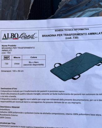 Brandina per trasferimento ammalati