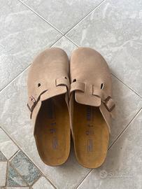 Birkenstock Boston Beige Scamosciate – Taglia 43