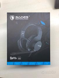 Cuffie pc/ps5 SADES Spirits (Nero) - NUOVO