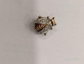 Spilla Coccinella Argento 800 Vintage 1.67gr