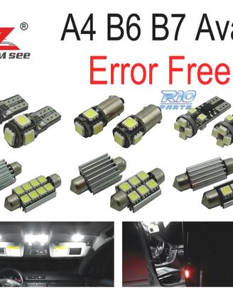 KIT 23 LAMPADE LED INTERNE AUDI A4 S4 RS4 B6 B7 QU