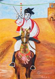 la Sartiglia,cavaliere A Oristano 