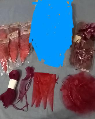 Accessori per matrimoni colore bordeaux